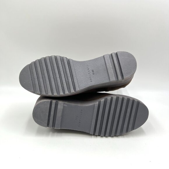 Sanctuary Womens Size 6.5 Engage Brown Suede Leather Wedge Ankle Boots Shoes - Picture 9 of 16